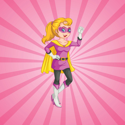 cartoon superhero
